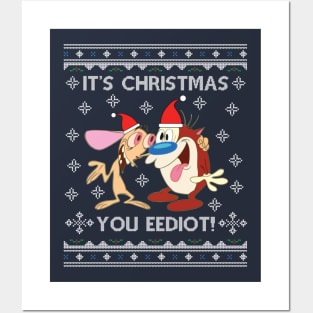 Ren And Stimpy Its Christmas You Eediot Posters and Art